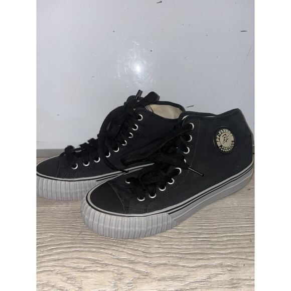 PF Flyers Center Reissue Mid Black Grey Mens 8 Womens 9.5 Poster PM12OH7D - Picture 1 of 7